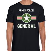 Bellatio Militair / Armed forces verkleed t-shirt Zwart