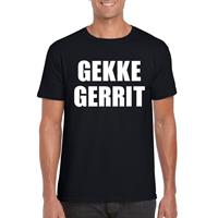 Bellatio Gekke gerrit tekst t-shirt Zwart