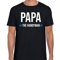 Bellatio Papa the handyman - t-shirt Zwart