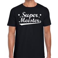 Bellatio Super meester cadeau t-shirt heren - Einde schooljaar/ meesterdag cadeau