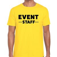 Bellatio Event staff tekst t-shirt Geel