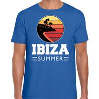 Bellatio Spaans zomer t-shirt / shirt Ibiza summer voor heren - Blauw