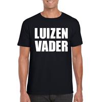 Bellatio Luizenvader tekst t-shirt Zwart