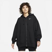 Nike Sportswear Essentials Fleecehoodie met rits - Zwart