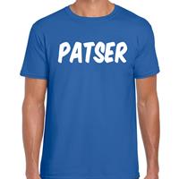 Bellatio Patser fun tekst t-shirt / kleding Blauw