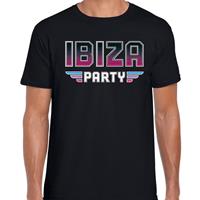 Bellatio Ibiza party / feest t-shirt zwart voor heren - Zwart