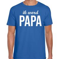 Bellatio Ik word papa - t-shirt Blauw