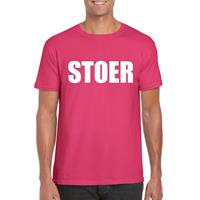 Bellatio Stoer tekst t-shirt Roze
