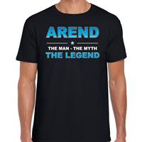 Bellatio Naam cadeau Arend - The man, The myth the legend t-shirt Zwart