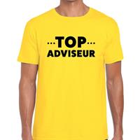 Bellatio Top adviseur beurs/evenementen t-shirt Geel