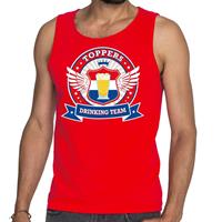 Bellatio Rood Toppers drinking team tankop / mouwloos shirt Rood