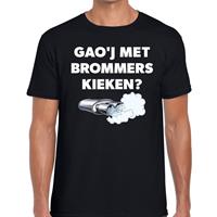 Bellatio Gao'j met brommers kieken℃ t-shirt - Zwart