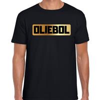 Bellatio Oliebol fout Oud en Nieuw t-shirt - Zwart
