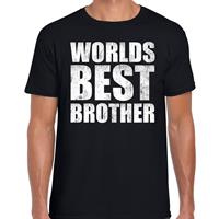 Bellatio Worlds best brother cadeau t-shirt Zwart