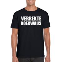 Bellatio Verrekte Koekwaus Brabantse spreuk heren shirt Zwart
