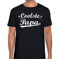 Bellatio Coolste papa t-shirt zwart voor heren - Zwart