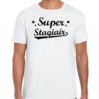 Bellatio Super Stagiair cadeau t-shirt Wit