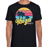 Bellatio Ibiza zomer t-shirt / shirt Ibiza party zwart voor heren - Zwart