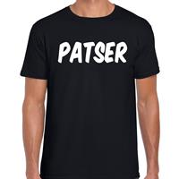 Bellatio Patser fun tekst t-shirt / kleding Zwart