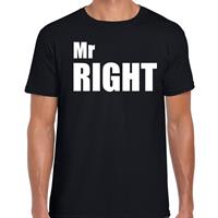 Bellatio Mr right t-shirt Zwart