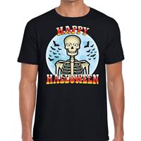 Bellatio Halloween - Happy Halloween verkleed t-shirt Zwart