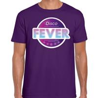 Bellatio Disco fever feest t-shirt paars voor heren - Paars