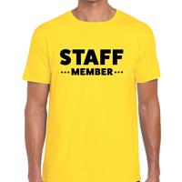 Bellatio Staff member tekst t-shirt Geel