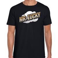 Bellatio Fout Mr. Lucky t-shirt in 3D effect Zwart