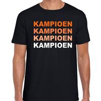 Bellatio Supporter kampioen t-shirt Zwart