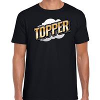 Bellatio Fout Topper t-shirt in 3D effect Zwart