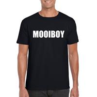 Bellatio Mooiboy tekst t-shirt Zwart