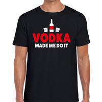 Bellatio Vodka made me do it fun t-shirt Zwart