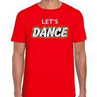 Bellatio Dance party t-shirt / shirt lets dance - Rood
