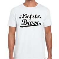 Bellatio Liefste broer cadeau t-shirt Wit