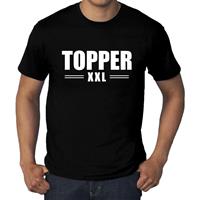 Bellatio Grote maten Topper XXL t-shirt Zwart