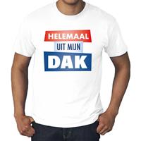 Bellatio Grote maten Helemaal uit mijn dak t-shirt - Wit