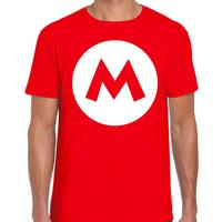 Bellatio Mario loodgieter verkleed t-shirt Rood