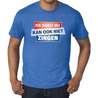 Bellatio Grote maten t-shirt Blauw