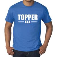 Bellatio Grote maten Topper XXL t-shirt Blauw