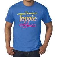 Bellatio Grote maten Helemaal toppie t-shirt - Blauw