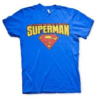 Superman verkleed T-shirt blauw heren - DC Comics