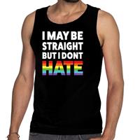 Bellatio I may be straight but i don't hate tanktop/mouwloos shirt - Zwart