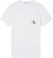 Calvin Klein T-shirt Monogram Pocket Slim Fit White (J30J320936 - YAF)