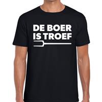 Bellatio De boer is troef t-shirt - Zwart