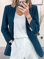 BERRYLOOK Fall/Winter Solid Color Corduroy Long-sleeved Blazer