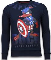 Local Fanatic  Sweatshirt Captain Duck Strass Navy