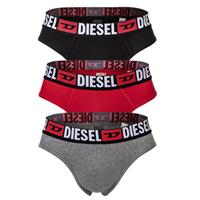 Diesel Herenslips Andre 3-pack zwart-grijs-rood
