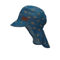 Sterntaler Peaked cap met nekbescherming marine