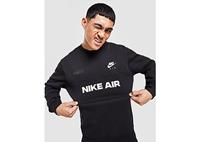 Nike Air Brushed-Back Crew Sweatshirt Herren - Herren, Black/Light Bone