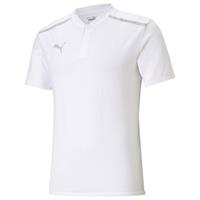 Puma TeamCUP Casuals Poloshirt Herren, weiß / hellgrau, M